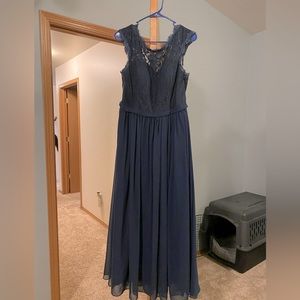 Navy blue bridesmaid Dress